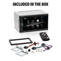 BOSS Audio Systems BV9695B - Sistema estéreo de audio para coche, doble DIN de 6.95 pulgadas, visualización táctil, audio Bluetooth y unidad principal de llamadas, reproductor de CD, enlace A (espejo de visualización), receptor de radio AM/FM, para amplif