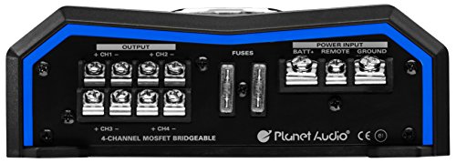 Planet Audio PL1600.4 Amplificador Class A/B, 1600 W, 4 canales, 2 Ohm