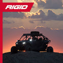 RIGID INDUSTRIES- Luz LED reflectante, espejo de vista lateral, luz LED de señal de giro ámbar, accesorios de montaje incluidos, compatible con IP69K, cumple con RoHS, fácil de instalar, accesorios todoterreno (pares, 64011)
