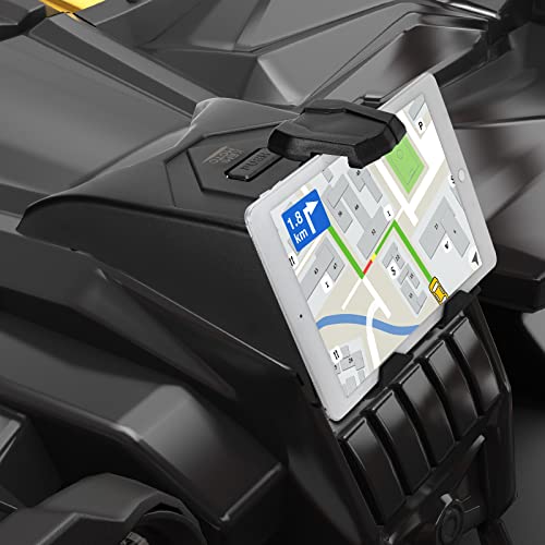 kemimoto Soporte para tablet de dispositivo eléctrico X3, caja de almacenamiento de montaje GPS X3 compatible con todos los modelos de Can Am Maverick X3, reemplaza a OEM #715002874