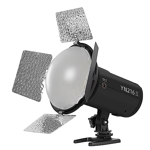 YONGNUO YN216 II - Luz LED de vídeo, temperatura de color ajustable 3200K-5600K, para Canon Nikon Pentax Olympus Samsung