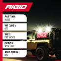 Rigid Industries 86630 - Foco de escena CC (1 x 2 65 grados)