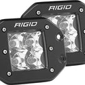 Rigid Industries 212213 D-Series Pro, 3 pulgadas, haz de luz, montaje empotrado, luz LED, par universal, paquete de 2