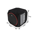 BOSS Audio Systems CUBE8 - Subwoofer para Coche y Paquete de Amplificador - Amplificador Integrado, subwoofer de 8 Pulgadas con radiador pasivo, Control Remoto de subwoofer