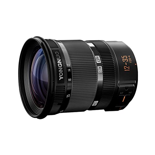 YONGNUO YN12-35 mm F2.8-4M Lente de zoom estándar, ASPH Auto Focus para cámaras Micro Cuatro Tercios Panasonic LUMIX Lente de cámara profesional