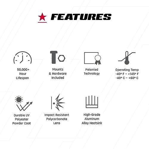 RIGID Industries – 300414 Adapt XP Extreme Powersports Luz LED con 3 Zonas de iluminación – Módulo GPS – Luz única