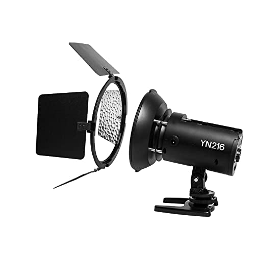 YONGNUO YN216 YN-216 LED Video Camera Light with 5500K Color Temperature and 4 Color Plates for Canon Nikon DSLR Cameras
