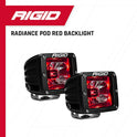 Rigid Industries 20202 - Par de faros traseros, color rojo