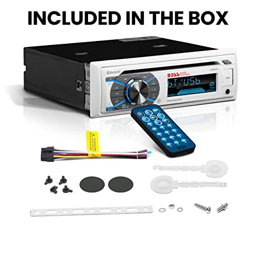 BOSS Audio mr508uabw Bluetooth, 1 DIN, Marine, MP3, CD, Am/FM Receptor