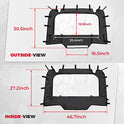 KEMIMOTO Parabrisas trasero suave compatible con Polaris RZR XP 1000, UTV parabrisas trasero transparente, duradero y portátil, compatible con Polaris RZR XP/XP 4 1000, 2016+ Polaris RZR XP/XP 4 Turbo 2014+