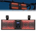 KEMIMOTO - Barra de sonido UTV de 16 pulgadas, sistema de sonido UTV, altavoces SXS, impermeable, conectividad Bluetooth con iluminación LED multicolor compatible con Polaris RZR Can-Am Defender Maverick