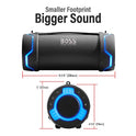 Boss Audio Systems Tube Portable Bluetooth Speaker Weatherproof IPX5 Rated SD/USB Ports FM Tuner