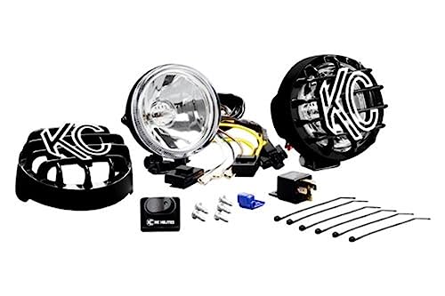 KC HiLiTES 490 Rally 400 - Sistema de luz de conducción de 4 Pulgadas, 55 W, Color Negro
