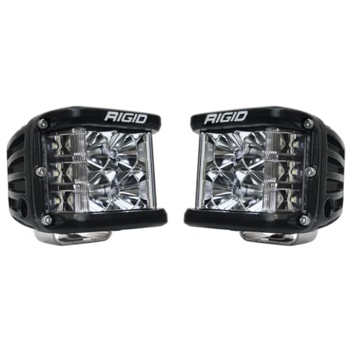 Rigid Industries - D-SS Pro, inundación, Carcasa Negra (par) para automóviles y ATV