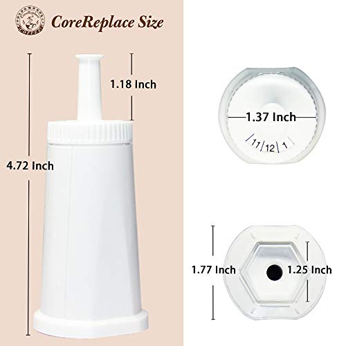 CoreReplace - Filtro de agua de repuesto para cafetera espresso Breville Claro Swiss - Comparar con la pieza #BES008WHT0NUC1