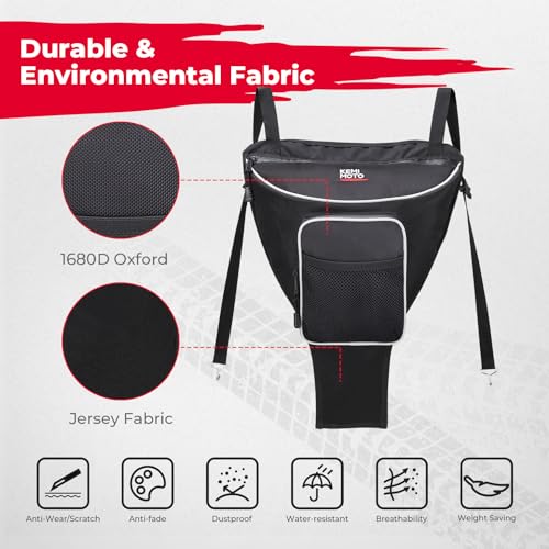 RZR - Bolsa de almacenamiento Kemimoto UTV de alta densidad 1680D, bolsa de asiento central compatible con Polaris Razor 570 800 S 900 1000 XP 2014-2022