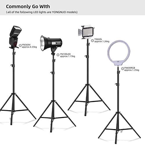 YONGNUO DJ-280-2.8m Soporte de luz para luz LED YN300 YN600L, YN900 YN1200 YNLUX100