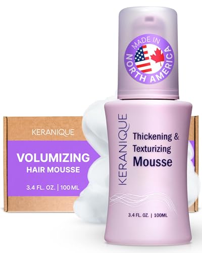 Keranique Thickening & Texturizing Mousse, 3.4 fl. oz. – QNX