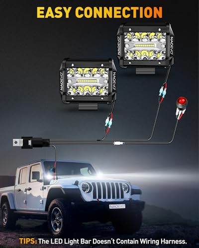 NAOEVO Combo de cápsulas de luz LED de 4 pulgadas