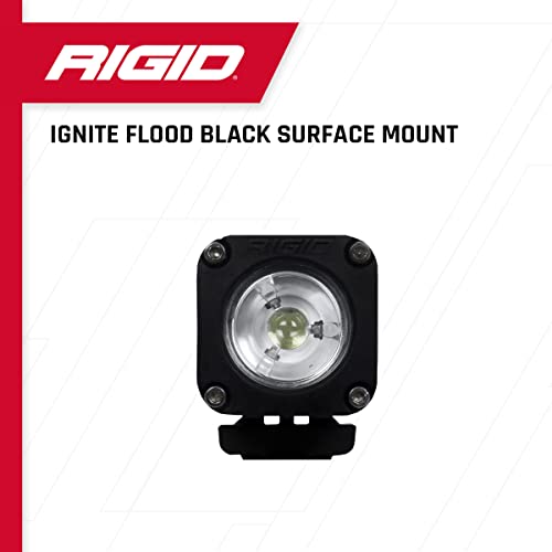 RIGID INDUSTRIES - Montaje en superficie de inundación negra (LED de encendido): accesorios de montaje para uso fuera de carretera
