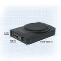 BOSS Audio Systems SLIM10 Elite Series - Subwoofer de Coche Alimentado de 10 Pulgadas, Perfil bajo, Control Remoto de subwoofer, Amplificador Integrado, Debajo del Asiento
