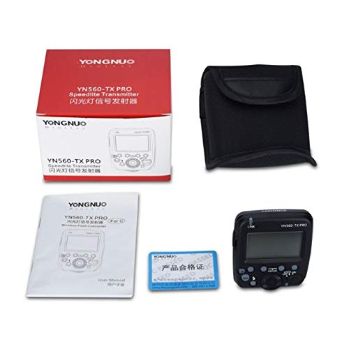 YONGNUO YN560-TX PRO C Disparador de control de transmisor de flash, 1/8000s HSS TTL, para YN862C YN968C YN200 YN685C (II) YN622C II para C