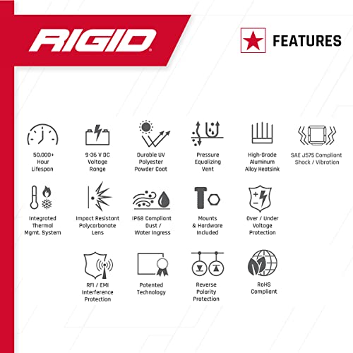 Rigid Industries 110313 Barra de luz LED, 1 Paquete