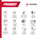 Rigid Industries 86630 - Foco de escena CC (1 x 2 65 grados)