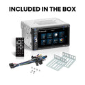 BOSS Audio Systems Elite BV765B - Reproductor de DVD para coche, doble din, audio Bluetooth y llamadas manos libres, pantalla táctil LCD de 6,5 pulgadas, MP3, CD, DVD, USB, SD, entrada auxiliar, receptor de radio AM/FM