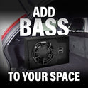 BOSS Audio Systems B12ES - Paquete de subwoofer para coche de 12 pulgadas, 1200 de alta salida, amplificador incorporado, perfil bajo, control remoto de subwoofer (cable de 15 pies)