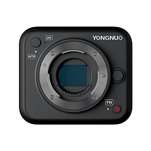 YONGNUO YN433 4K Cámara digital sin espejo, para transmisión en vivo en interiores, grabación continua de video Full HD, ligero, sistema de lentes Micro Cuatro Tercios M43, para lente de cámara