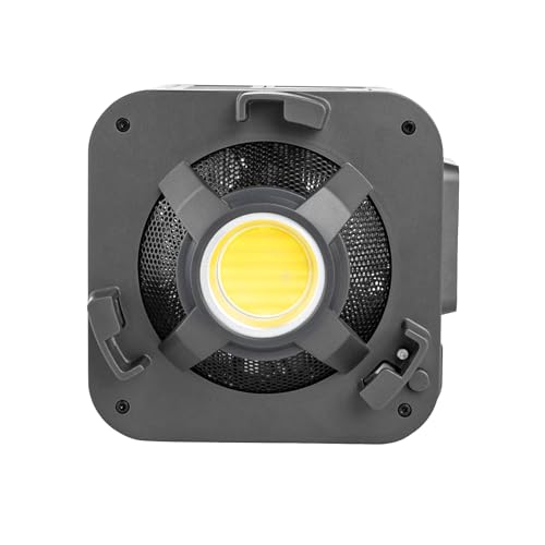 Yongnuo YNLUX100 - Luz de video LED con soporte Bowen y reflector, iluminación LED continua 3200-5600 K bicolor, CRI95+, 12188Lux@1M, control remoto inalámbrico 2.4G para bodas, videos de YouTube