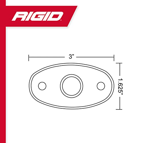 Rigid Industries - Luz de baja potencia serie A, luz LED blanca, luz todoterreno, luz LED accesoria, luz universal todoterreno (luz única, 480033)