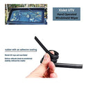 Xislet UTV - Limpiaparabrisas de mano compatible con Polaris Ranger RZR Can Am Kawasaki Honda Pioneer Golf Cart manual limpiaparabrisas Kit de montaje de kit de instrucciones incluidas