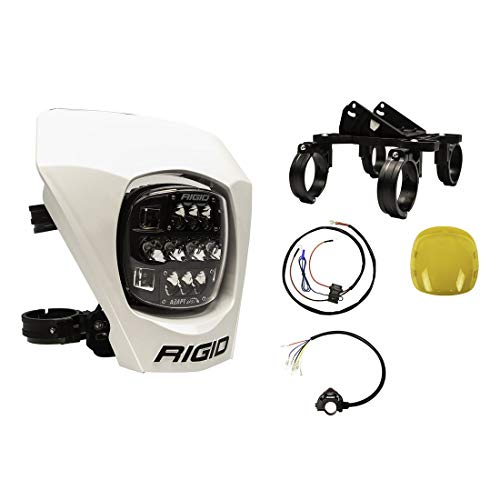 RIGID INDUSTRIES – 300417 Adapt XE Extreme Enduro LED Moto Kit – Luz LED con 3 zonas de iluminación – Módulo GPS (Blanco)