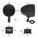 BOSS Audio Systems - Altavoces para motocicleta de 3 pulgadas y sistema de sonido amplificador de audio - Amplificador compacto clase D, resistente a la intemperie