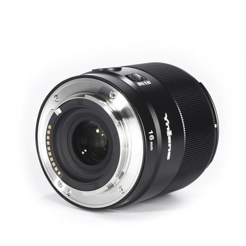 Yongnuo YN16MM F1.8S Lente de Gran Angular Prime para Sony E-Mount, Lente de Marco APS-C de Gran Apertura, Enfoque automático, para cámaras Sony sin Espejo