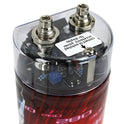 Boss Audio CPBK2 2 farad 20 voltios LED de voltaje digital para coche condensador de potencia y Soundstorm AKS8 calibre 8 amplificador de coche kit completo de cableado