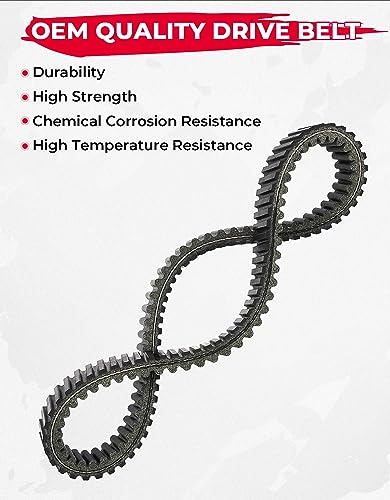 Kemimoto - Correa de transmisión para ATV, resistente compatible con Kawasaki Brute Force 650 750 2005-2020 / KFX700 2004-2009 / Prairie 360 650 700 2002-2012 / Teryx 750 2011 Reemplaza 44 448 59011-1080 59011-0019
