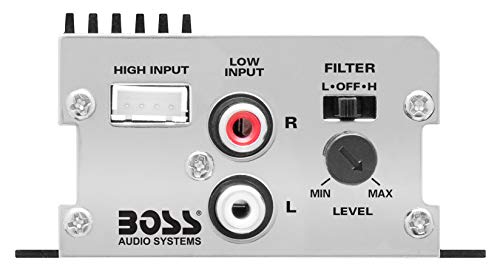 Boss Audio CE102 Watt, Chaos Epic, 2 Canales, 4 Ohm Clase Estable A/B, Rango Completo, Amplificador MOSFET para Coche