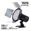 YONGNUO YN216 YN-216 LED Video Camera Light with 5500K Color Temperature and 4 Color Plates for Canon Nikon DSLR Cameras
