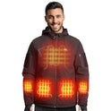 KEMIMOTO - Chaquetas calentadas para hombres con batería de 15000 mAh, chamarra de calefacción eléctrica para invierno al aire última intervensión