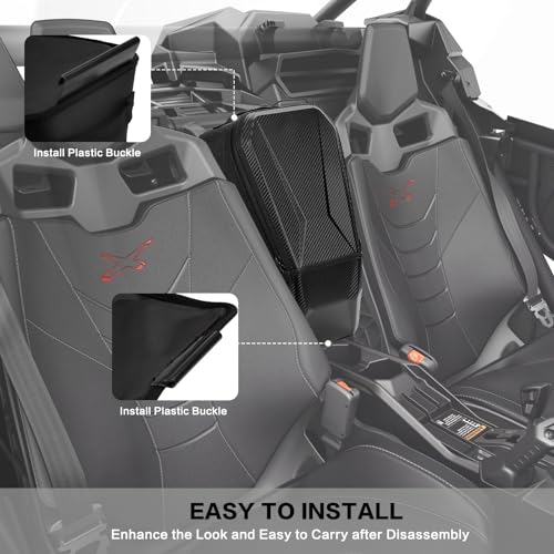 smotrcc can ma X3 bolsas de engranajes X3 bolsa de almacenamiento central EVA, caja de consola de hombro entre almacenamiento de asiento compatible con Can Am Maverick X3 XDS Turbo R RR MAX RS XRS 2017 2018 2019 2020 2021 2022 2023