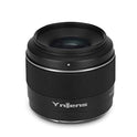 YONGNUO YN50mm F1.8S Lente 50mm F1.8 Apertura Larege, APS-C estándar Prime E-Mount, enfoque manual automático AF MF USB para cámaras Sony, negro