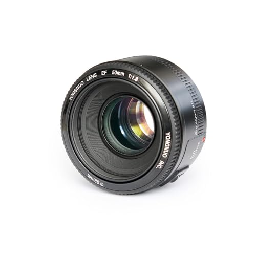 Yongnuo yn50 mm f1.8 lente gran apertura Auto Focus lente para cámara Canon EF Monte EOS