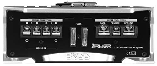 Boss Audio Systems, 2 4 Ohm Estable, Clase AB, Fuente de alimentación Mosfet, Control Remoto de subwoofer