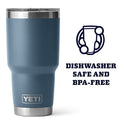 YETI Rambler Vaso Aislado al aspiradora de Acero Inoxidable de 30 onzas con Tapa MagSlider