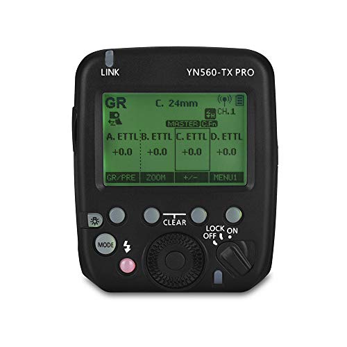YONGNUO YN560-TX PRO N, YN560 TX YN-560TX Disparador de control de transmisor de flash, 1/8000s TTL M Multi HSS, para Nikon D7000 D5100 D90 D60