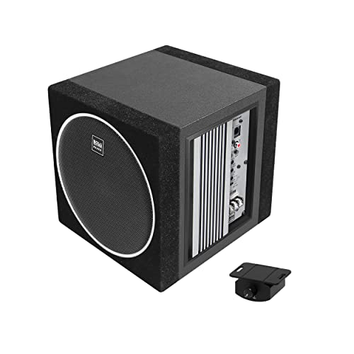 Boss Audio Systems Elite Series BE8AE - Subwoofer y Amplificador de Coche - 400 W de Alta Salida, Amplificador Incorporado, subwoofer de 8 Pulgadas, Control Remoto de subwoofer