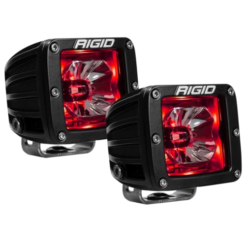 Rigid Industries 20202 - Par de faros traseros, color rojo